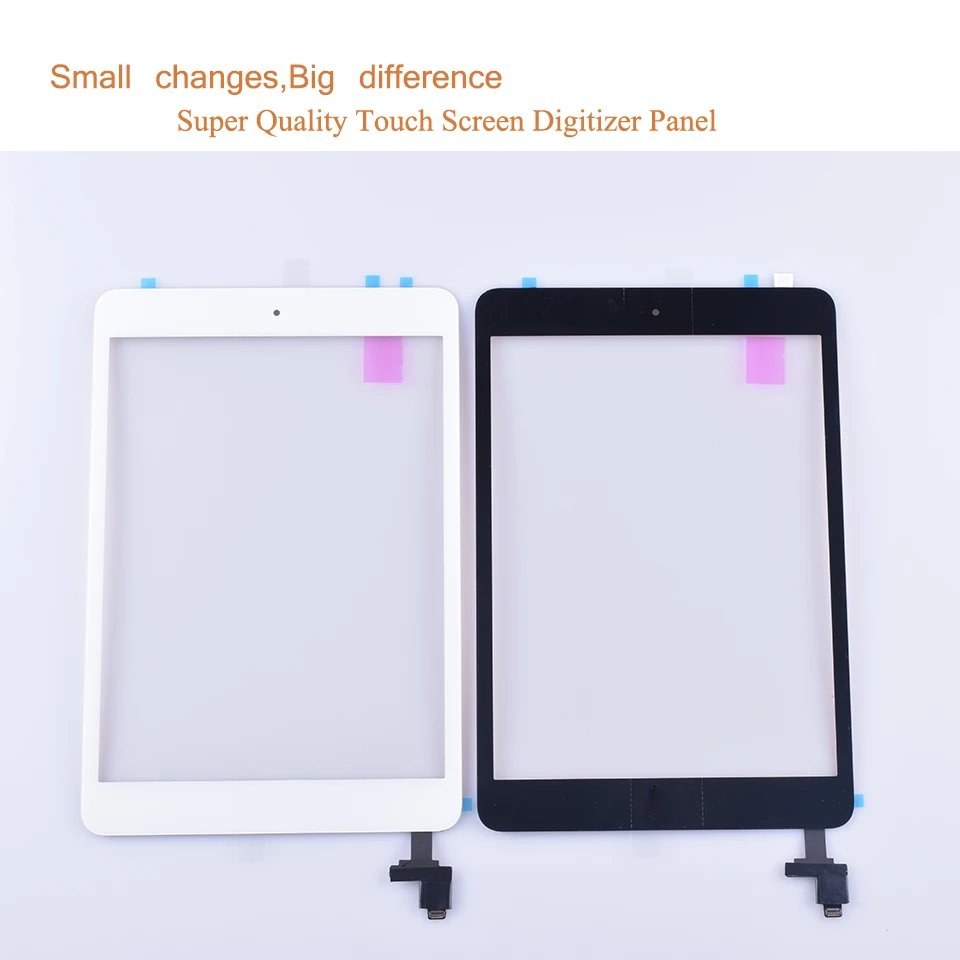 para Ipad Mini Painel Digitador Touch Screen para Ipad Mini A1455 A1454 A1432 Sensor de Vidro Frontal com Botão Home ic 10 Peças Lote - Imagem 5