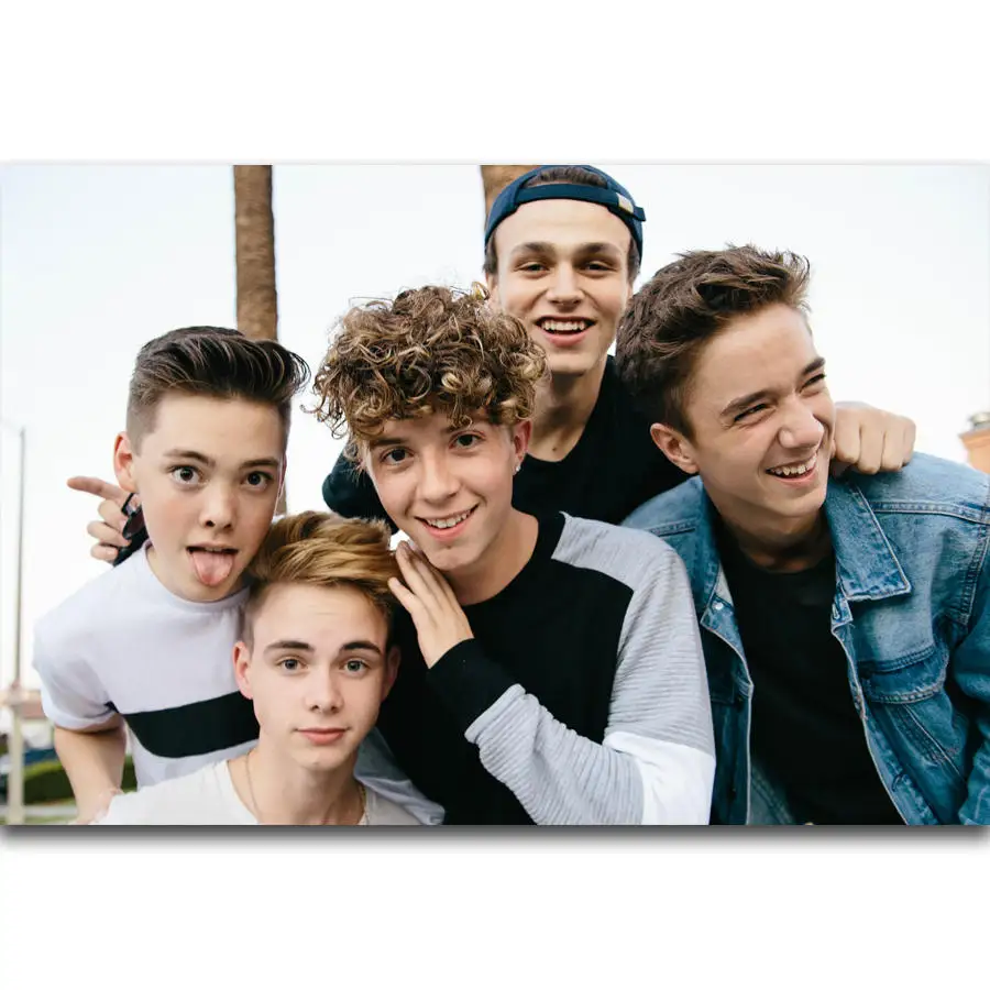 

S305 Why Don't We Pop Music Boy Band Wall Art Painting Print On Silk Canvas Poster Home Decoration