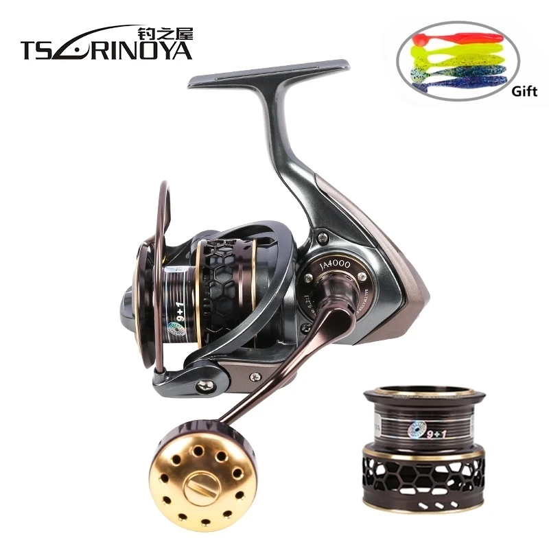 TSURINOYA Jaguar 4000 Double Spool 9+1BB Saltwater Fishing Spinning Reel 7kg Max Drag Carp Jigging Boat Spinning Fishing Reel 1 18 bb машина сборка jaguar e coupe 1961 металл в закрытой упаковке 1