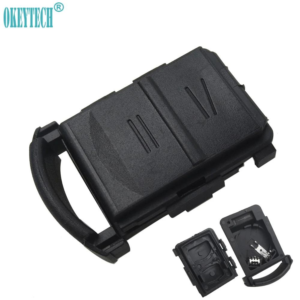 OkeyTech Blank Remote Key Case Cover Shell For Vauxhall Opel Corsa C Combo Tigra Meriva 2 Button with Battery Clip Free Shipping