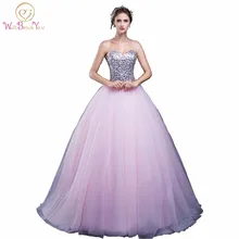 Реальное изображение, розовое милое Пышное Платье, бальные платья, расшитые блестками, на шнуровке, милые 16 платьев, Vestidos De 15 лет, вечерние платья