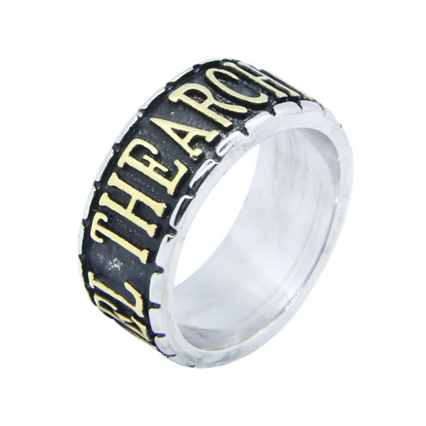 Size 7~13 Fashion Gold Letters THEARCH ST.MICHAEL Ring 316L Stainless Steel Jewelry Cool Church | Украшения и аксессуары