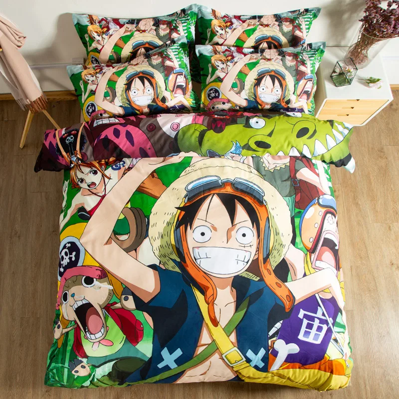 One Piece 3d Bedding Set Monkey D Luffy Duvet Covers Pillowcases