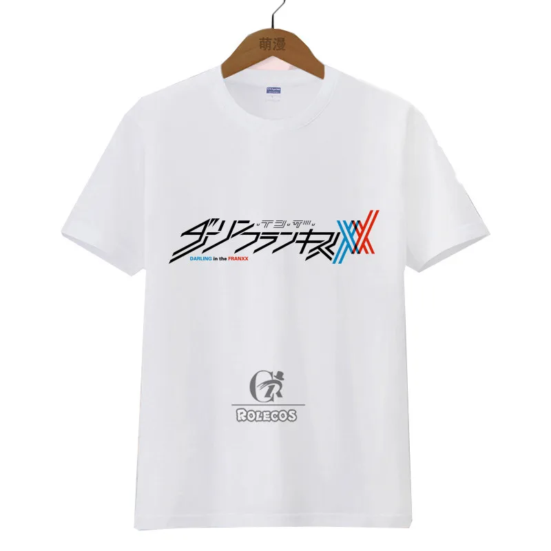 ROLECOS/костюм для косплея из аниме Darling In The Franxx мягкая теплая футболка с короткими