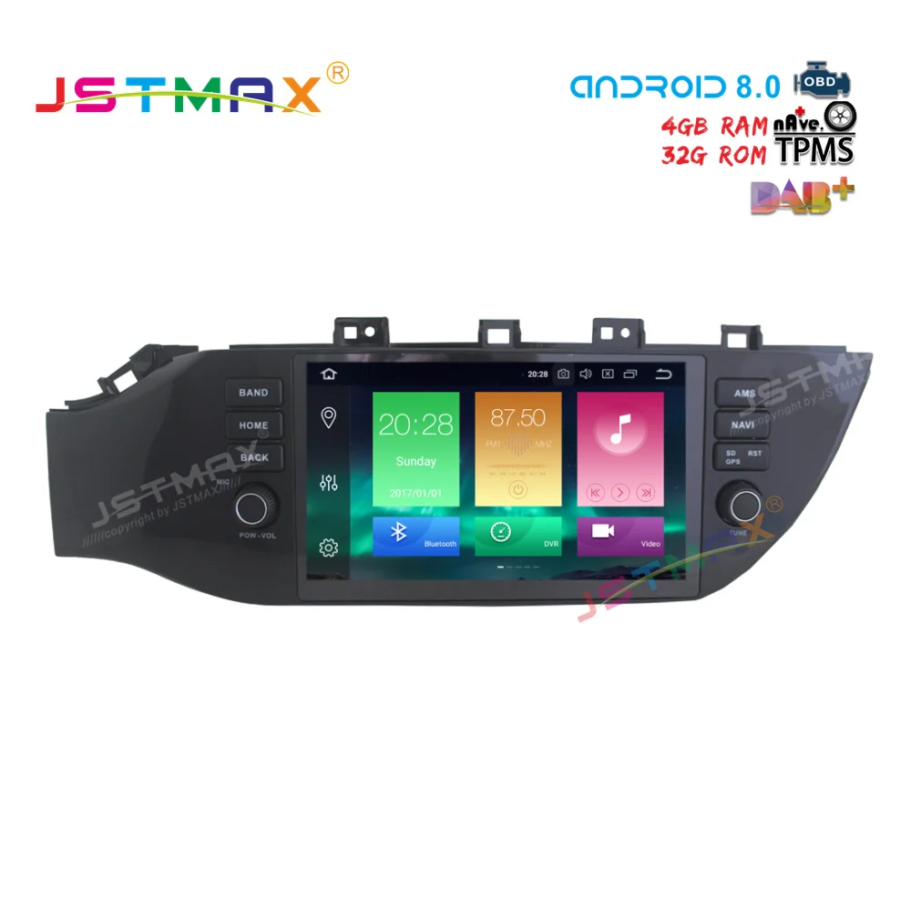 Автомобильное радио JSTMAX 9 дюймов Android 8 0 Восьмиядерный процессор для KIA K2 RIO 2017 gps