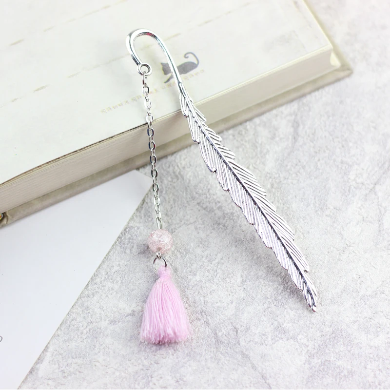 

Antiquity leaf Bookmark Classical Chinese Style Antiquity Birthday Gift Art Metal Feather Bookmark #N050