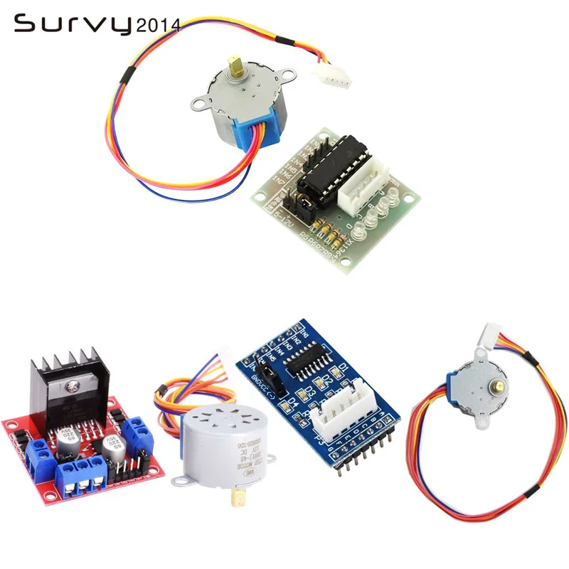 

Electric Step Motor Valve Gear Stepper Motor DC 12V 4 Phase Step Motor Reduction Step Motor Gear w/ 5 Lines Cable 28BYJ-4