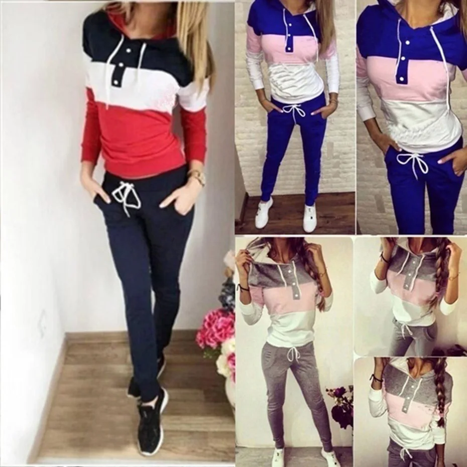 

Zogaa Hip Hot Zipper 2 Piece Set Women Top and long Pant Hoodie Sweatshirt Autumn Winter Sportwear Women Tracksuit Casual Female
