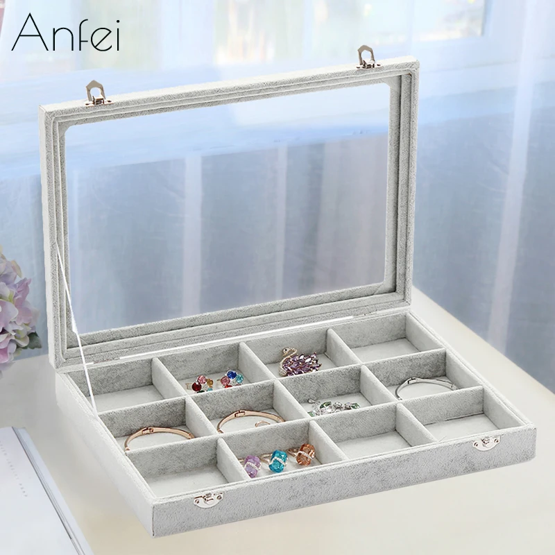 Ice Velvet Jewelry Case Bracelet Casket Jewelry Display Jewelry Organizer Box Ring Organizer Velvet Box Necklace Display A255