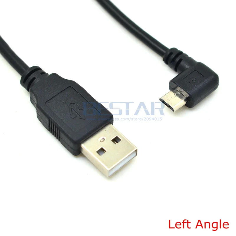 Кабель для зарядки 25 см 1 м 5 USB 2 0 А штекер Micro usb Pin P левый правый вверх и вниз