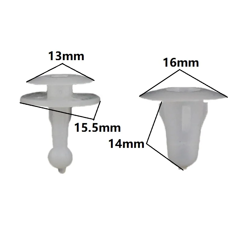 KELIMI белый клипса обшивки панели двери нейлон Фиксатор Застежка заклепки для Toyota Lexus Isuzu Mazda OEM 67771-01010 67771-12010