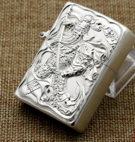 HXM ручной гравировки S990 Стерлинговое Серебро в форме снежинки серебро guan gong зажигалка