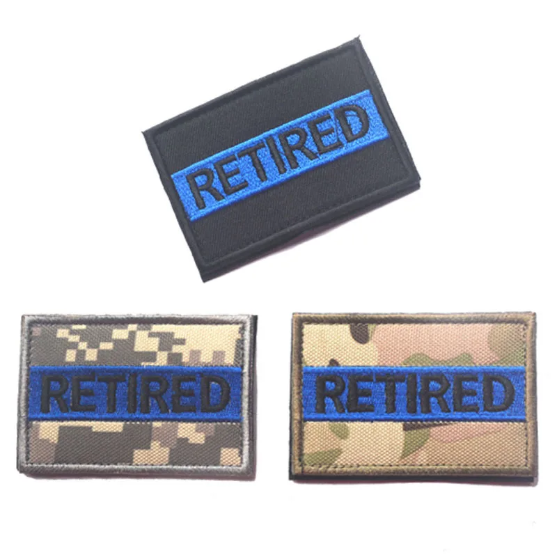 

custom embroidered Morale Patch retired Motorcycle MC Club Quality military insignia usa army tactical patches