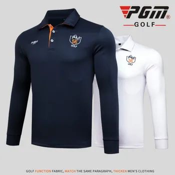 

PGM Autumn Winter Golf T Shirt Men Long Sleeve Quick Dry Golf Shirts Men Sport Leisure Golf Polo Shirts Breathable Golf Apparel