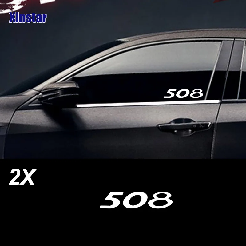 Наклейки на автомобильные окна 2 шт. наклейки для Peugeot 106 206 208 306 308 508 2008 3008 |