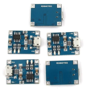 

Micro-USB 1A Li-Ion 18650 Lithium Battery Charger Charging TP4056 Module Board