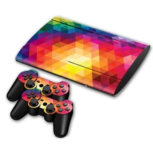 Para playstation 3 skin adesivo pvc para o console ps3 super slim & 2 almofadas demônio tn-p3s4000-0531