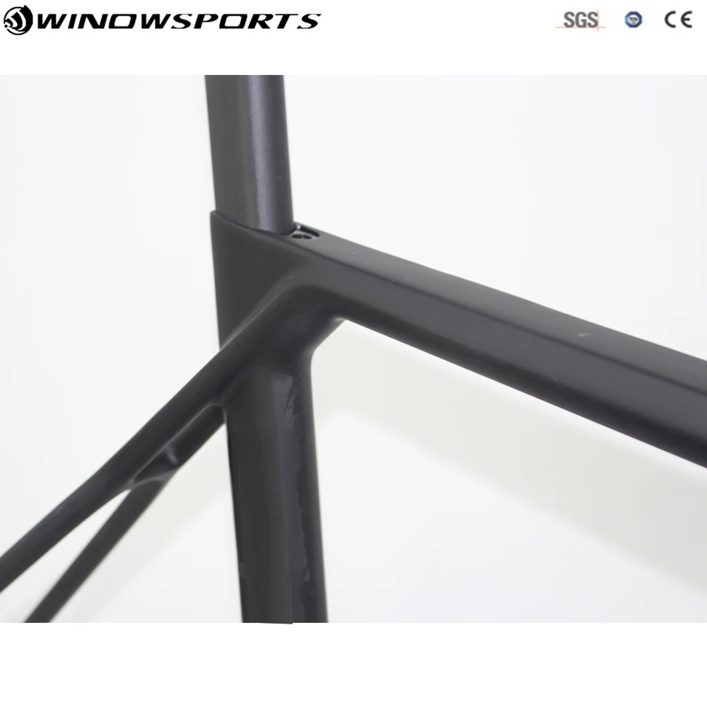 Best Aero Disc road bike carbon road frame thru axle 142mmX12mm thru axle package include frame+fork+seatpost+headset road bike frame 3