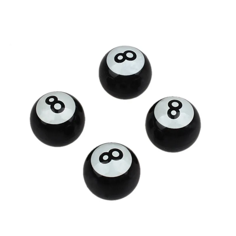 

2019 New 4pcs No. 8 Ball Tyre Tire Wheel Stem Air Valve Cap Car Truck Motocycle #30