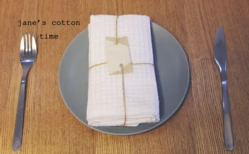 

2015 walf checks kitchen towel double layer cotton kitchen cloth 33*25cm/pcs cloth napkin free shipping quality cotton