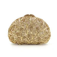 BL009 ветка дерева со стразами Роскошная кристальная женская вечерняя сумочка с шипами бриллиантовый золотой вечерние кошелек Pochette банкетный клатч сумка