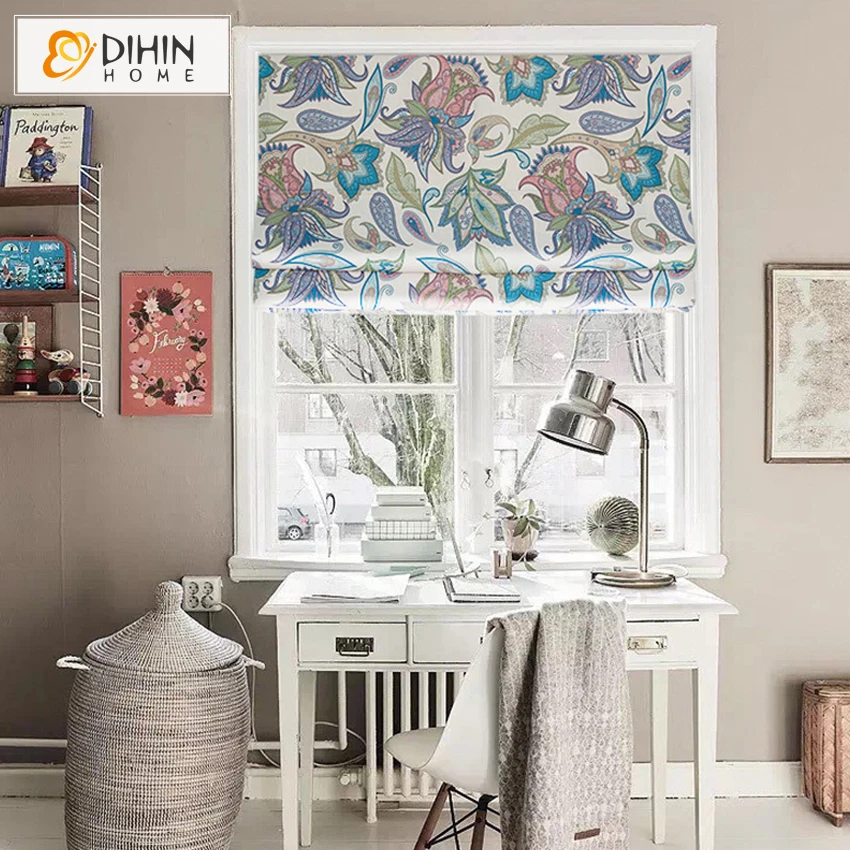DIHIN HOME 3 цвета модные шторы с принтом в комплекте высокого качества плотные