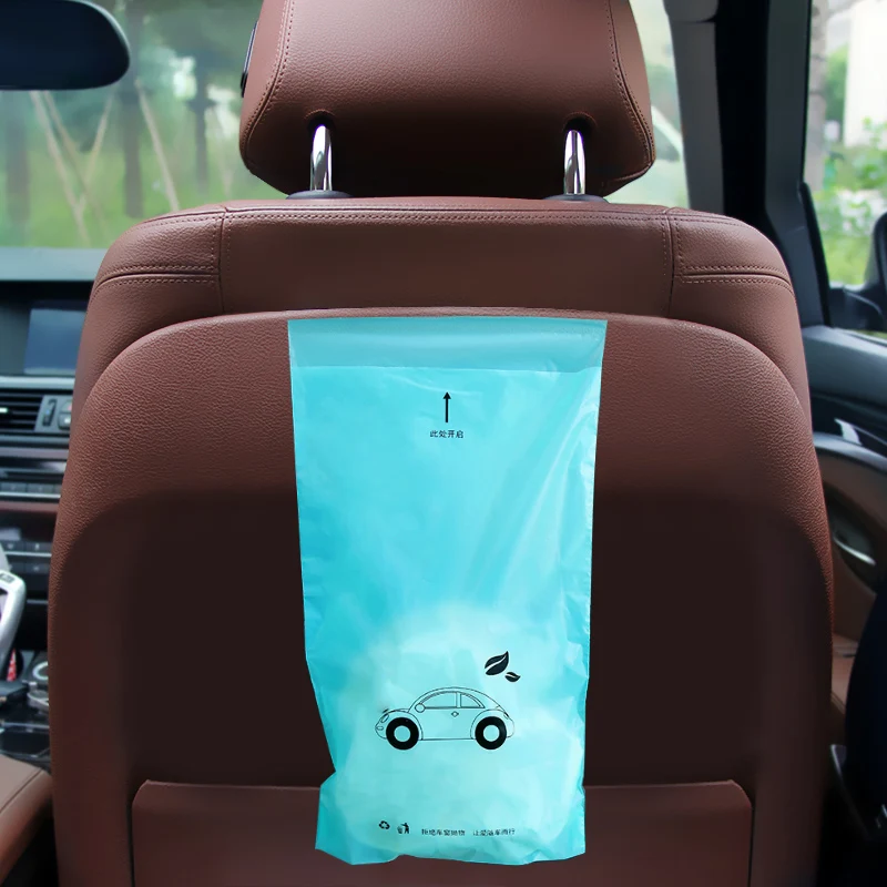

50pcs/set Disposable Self-Adhesive Car Biodegradable Trash Rubbish Holder Garbage Storage Bag Vomit bags For Car Office and Home