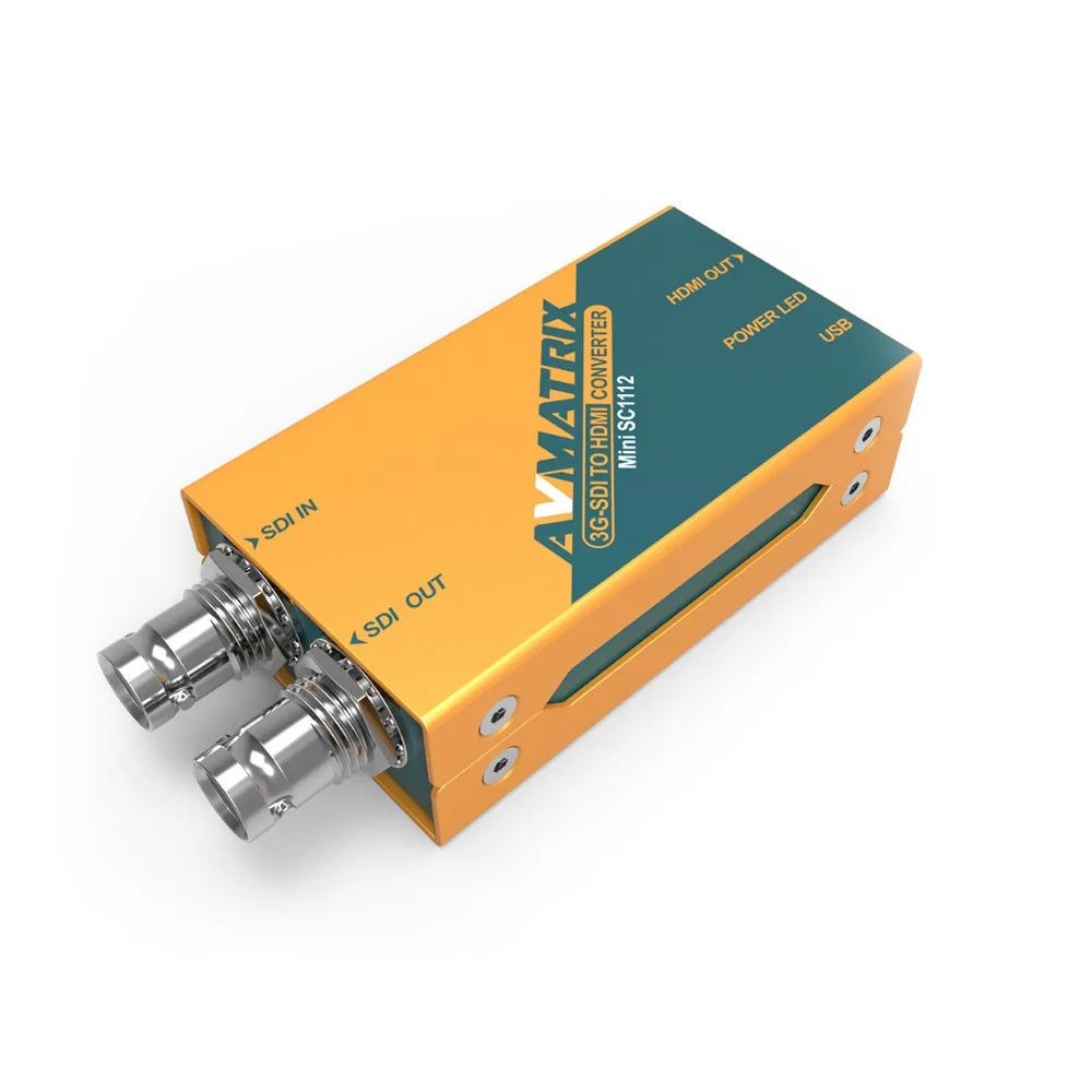 Конвертер AVMATRIX Mini 3g SDI в HDMI адаптер Full HD 1080P видеоадаптер с адаптером питания для