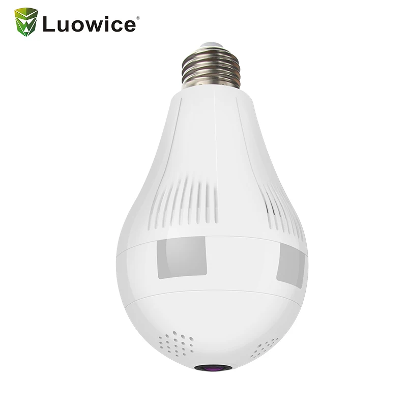 

960p for Bulb Light WIFI camera 360 Degree Panoramic Surveillance 360 Light Night Vision Wi-FI FishEye Security CCTV Camera