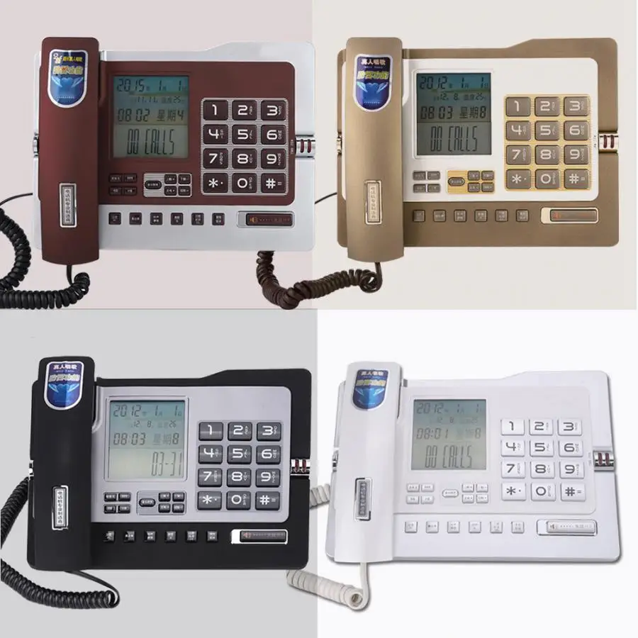 G026 простой стиль стационарный телефон стационарный Настольный телефон для домашний рабочий стол музыка Оценка FSK/DTMF система