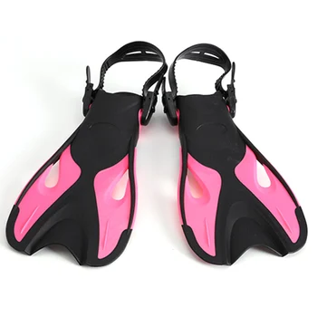 Swimming Fins For kids Adult Adjustable Foot flippers Submersible Silicone Professional Dive Open Diving Snorkeling diving shoes 1