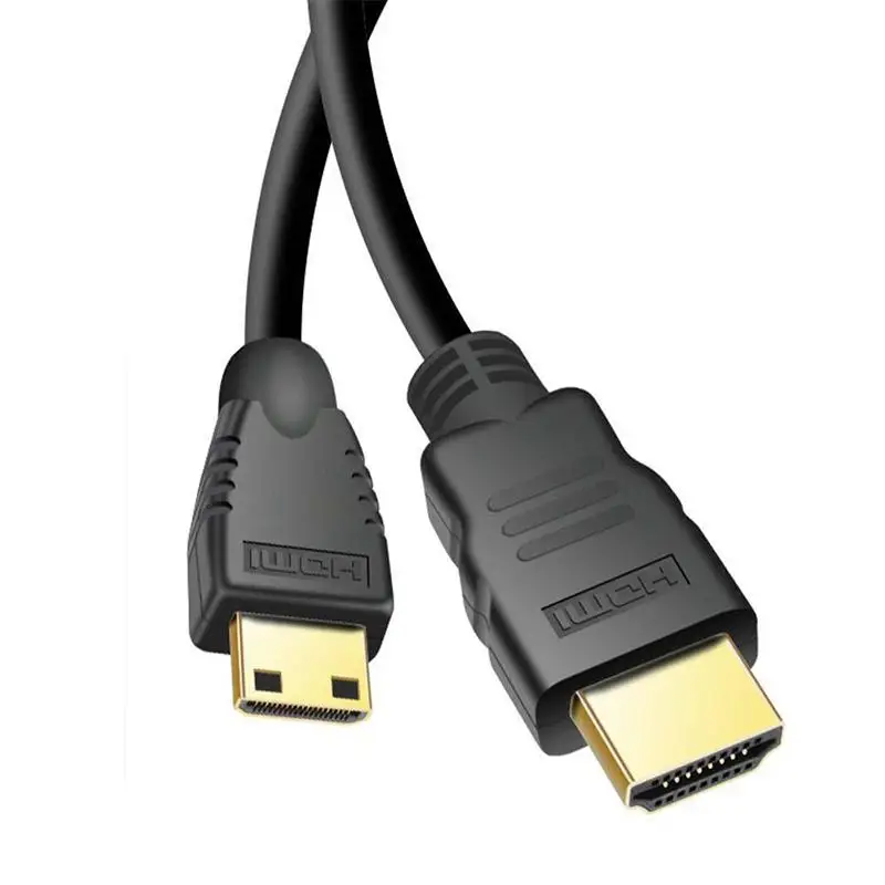 1 м HDMI Mini Type C штекер к стандартному штекеру кабель Full HD 1080P позолоченный ТВ