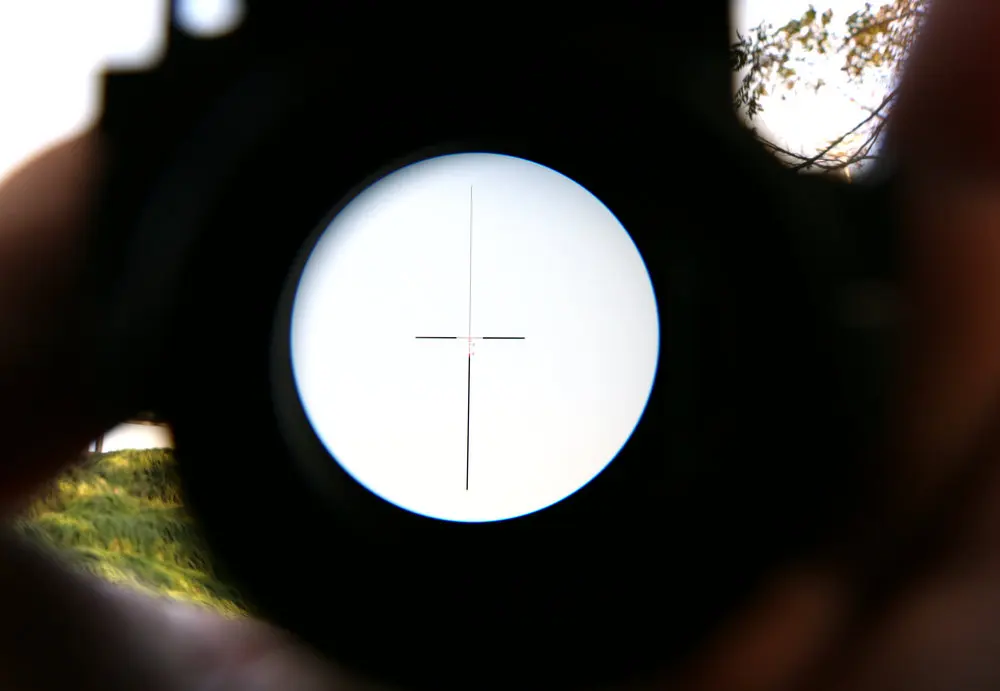 Тактический Оптический Прицел ACOG 4x32 с подсветкой красной точкой для винтовки