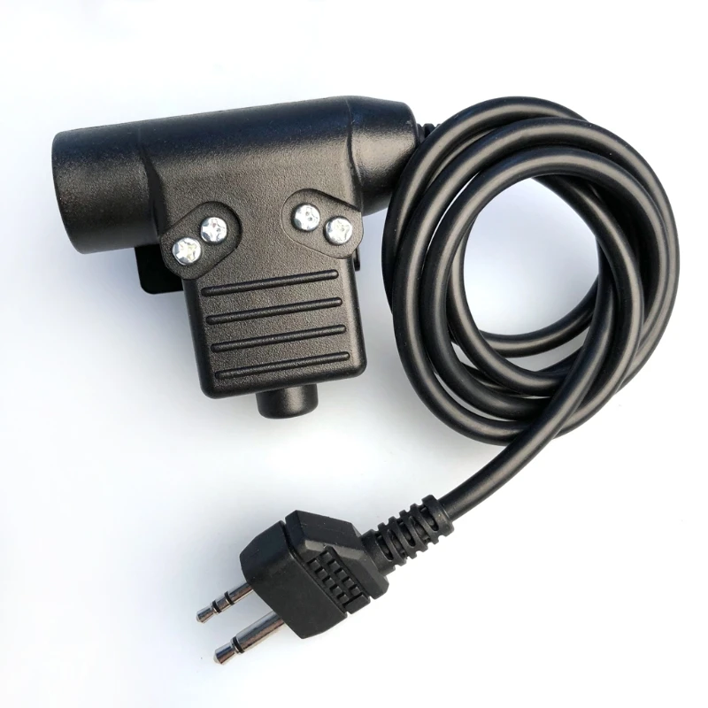

New U94 Headset Cable Military Plug Adapter PTT for Midland Alan G6 G7 Two-way Radio hot