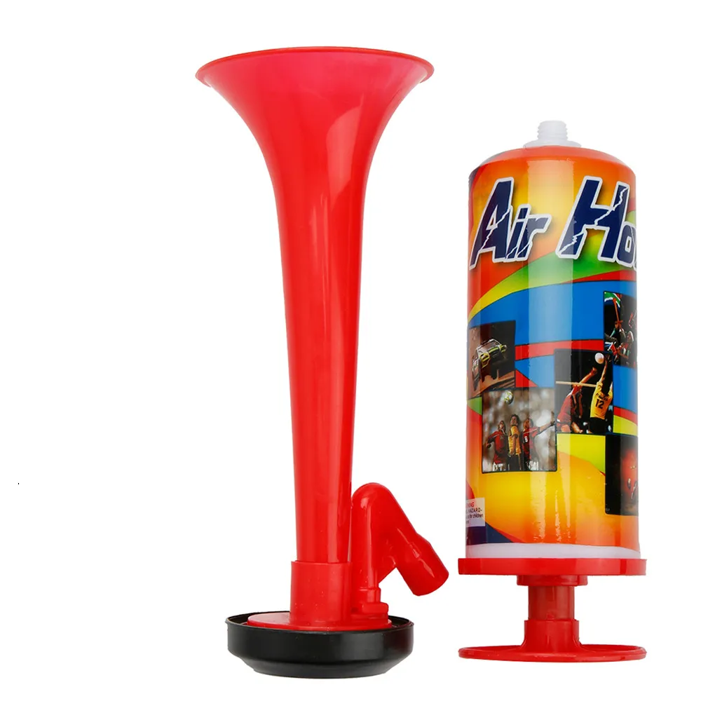 

Hand Push Air Fan Horn Cheerleading Sports Meeting Cheer Club Trumpet Kids Children Toy Pump Football Soccer Games Loud Speaker