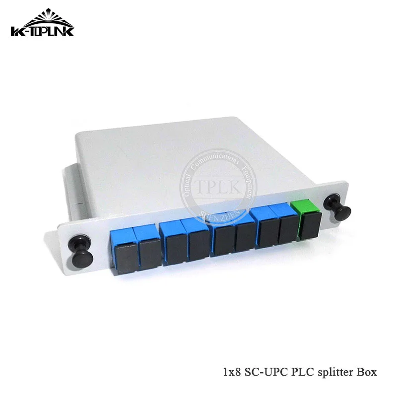 1*8 SC-UPC PLC сплиттер кассета 1*8 Сплиттер Волоконно-оптическая кассета PLC сплиттер карты Модуль вставки