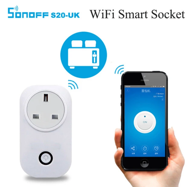 Умная розетка Sonoff S20 Wi Fi беспроводное приложение дистанционное управление ITEAD