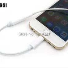 Szaichgsi для iPhone7 Разъем Кабель-адаптер для 3.5 мм Aux Женский аудио наушники удлинитель Jack Stereo для iPhone7 плюс 100 шт