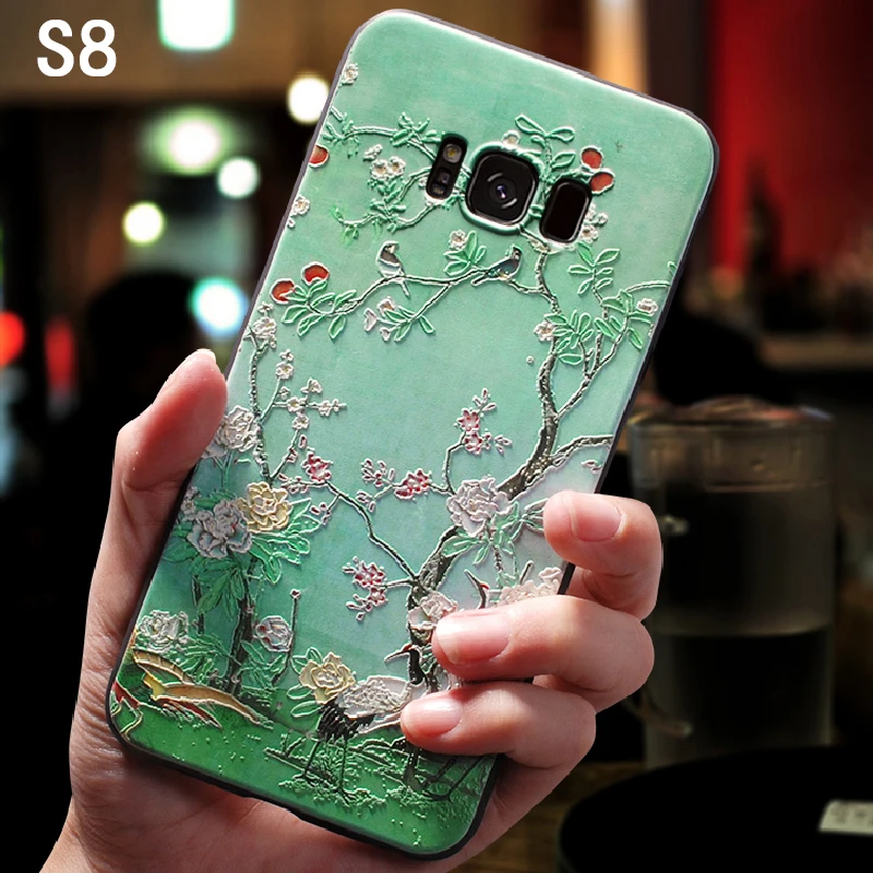 Yonlintan силиконовый 3d coque чехол для samsung galaxy s8 s 8 оригинальный роскошный мобильный