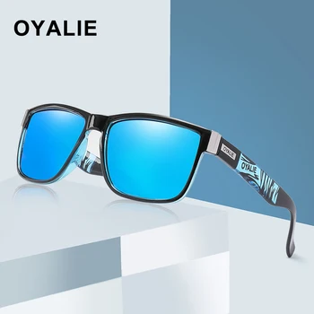 

OYALIE Brand Design Polarized Sunglasses Men Driver Shades Male Vintage Sun Glasses For Men Spuare Mirror Summer Oculos