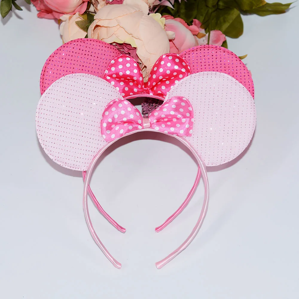 Детские повязки на голову с ушками Минни и Микки 12 шт.|hairband girl|hairbands childrenhairbands kids |