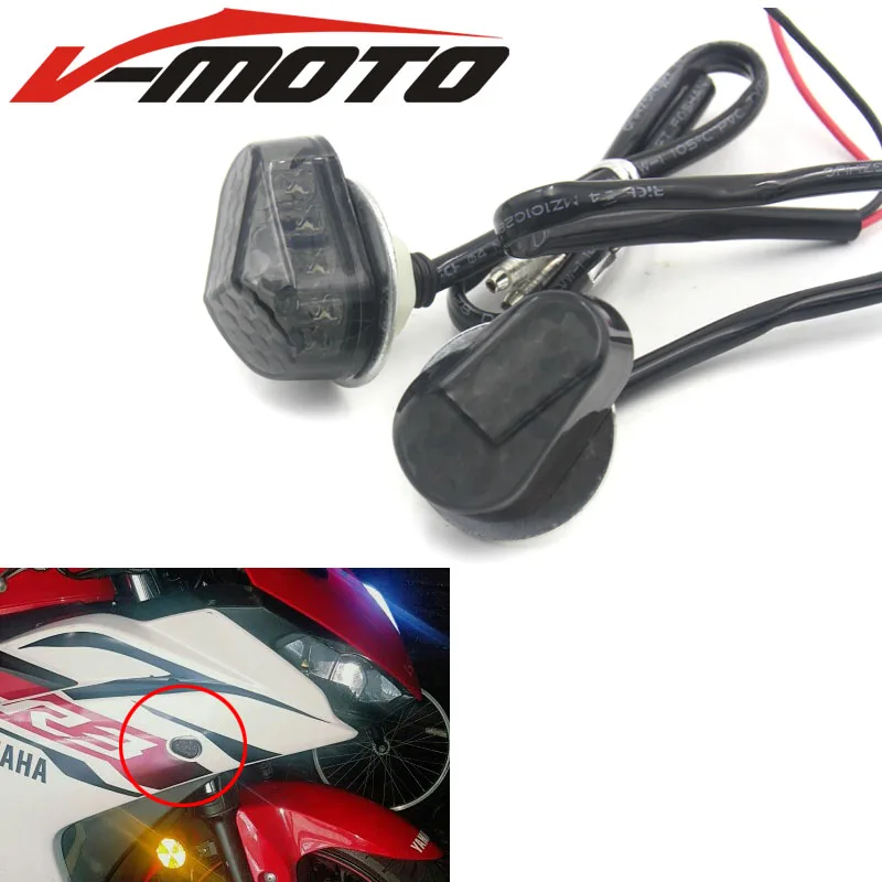 

For Yamaha YZF R1 R6 R6S R3 R25 R125 R6S FZ1 FZ6 FZ8 XJ6 LED Flush Mount Turn Signals Indicators flashing lights blinkers