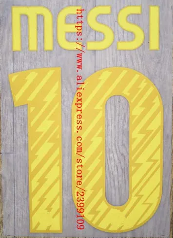 

2010-2011 home MESSI #10 name numbering nameset nameset patch badge