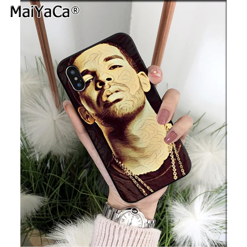 MaiYaCa Рэппер Дрейк черный ТПУ мягкий чехол для телефона iPhone 6S 6plus 7plus 8 8Plus X Xs MAX 5 5S