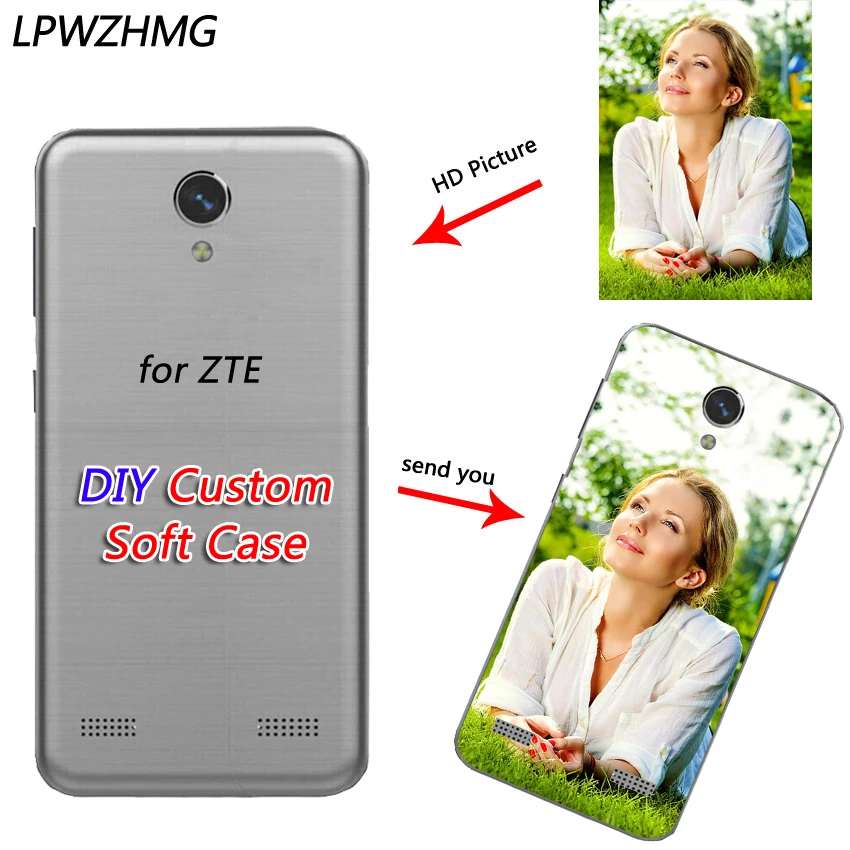 LPWZHMG DIY Photo Custom TPU Case For ZTE Nubia Z9 Mini Phone Transparent Soft Cover Cases Z9max Z11 Z17 Blade A1 |