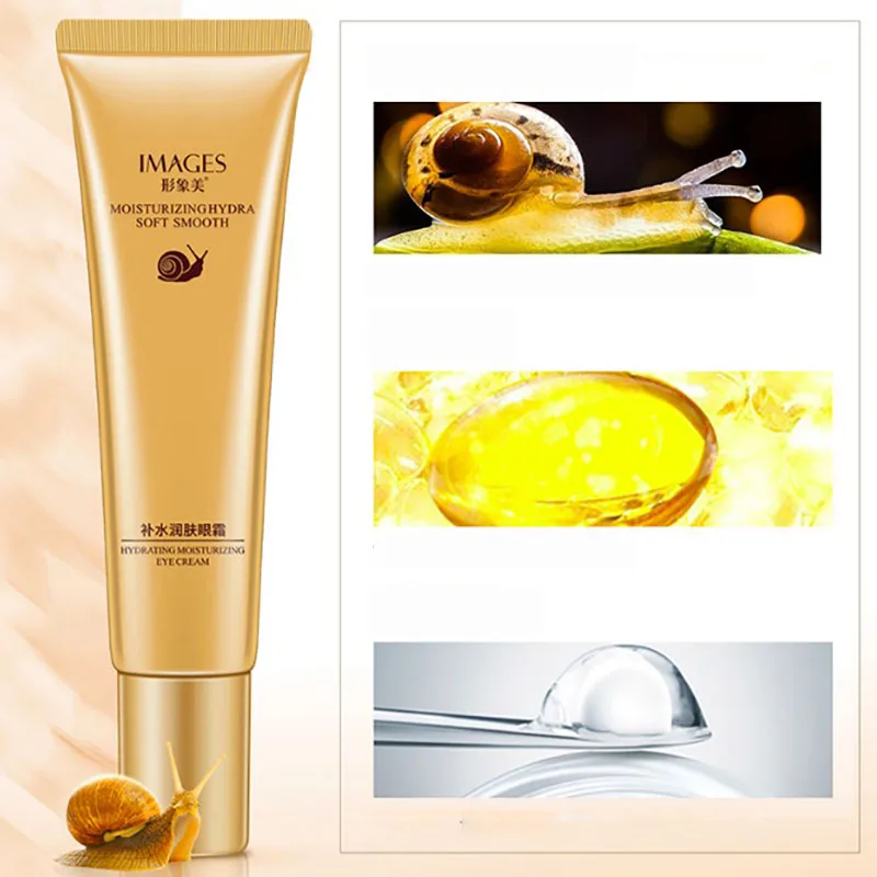 

Snail Eyes Cream Hyaluronic Acid Remove Dark Circles Wrinkles Anti Aging Anti-Puffiness Moisturizing Eye Care