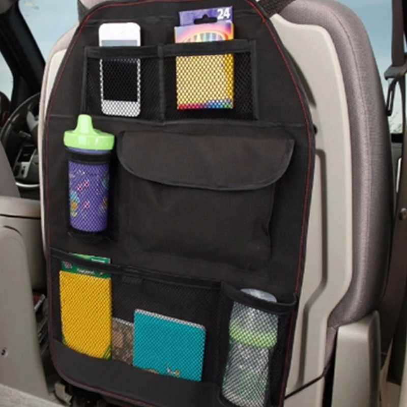 

Car Seat Multi-function Hanging Storage Bag Back Organizer Pocket Car Accessory high quality black Waterproof Oxford cloth