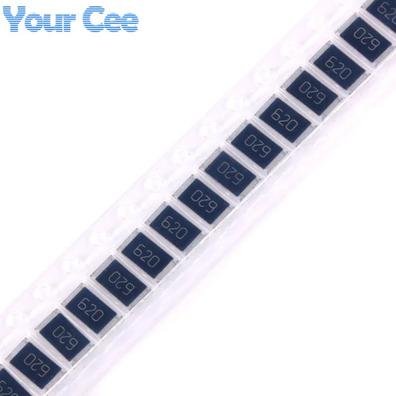 

50pcs 2512 SMD Chip Resistor 62 ohm 62R 620 1W 5% Passive Components Resistance