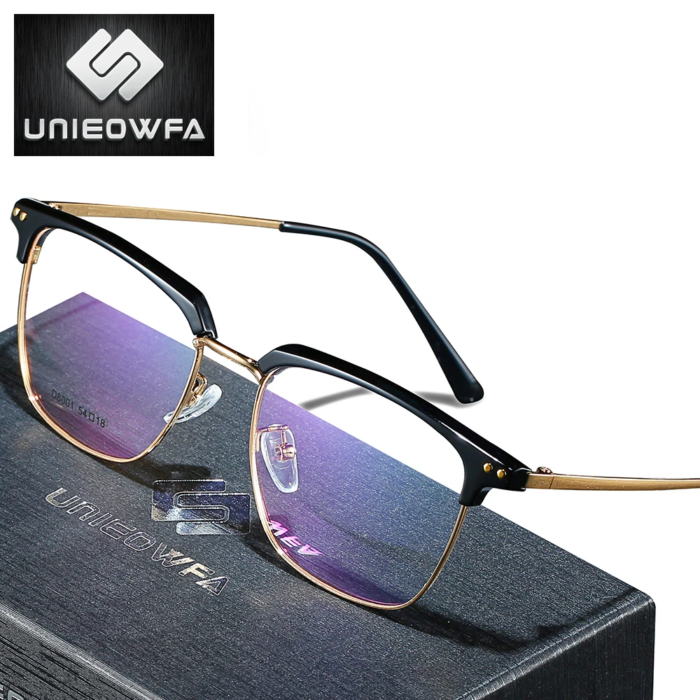 Anti Blue Light Prescription Glasses Men Optical Photochromic Eyewear