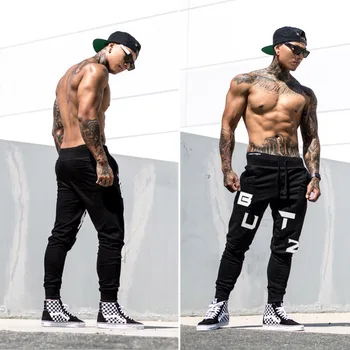 

Brand Running Pants Men Sportswear Leggings Training Gym Trousers Long Fitness Jogging Sports Winter Polyester Harem